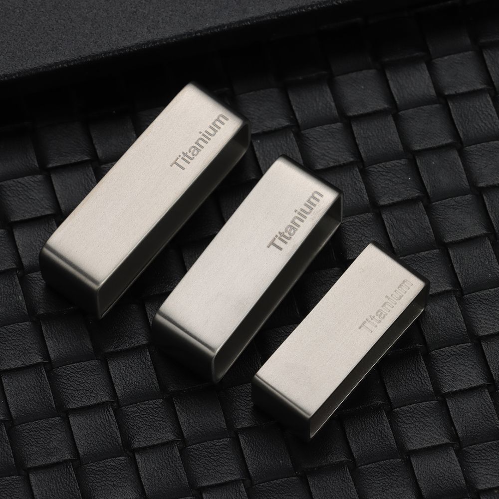 D Ring Strap - ห่วงรัดเข็มขัดไทเทเนียมรูปตัว D สำหรับงานหนัง EDC อุปกรณ์กลางแจ้ง ไม่เป็นสนิม