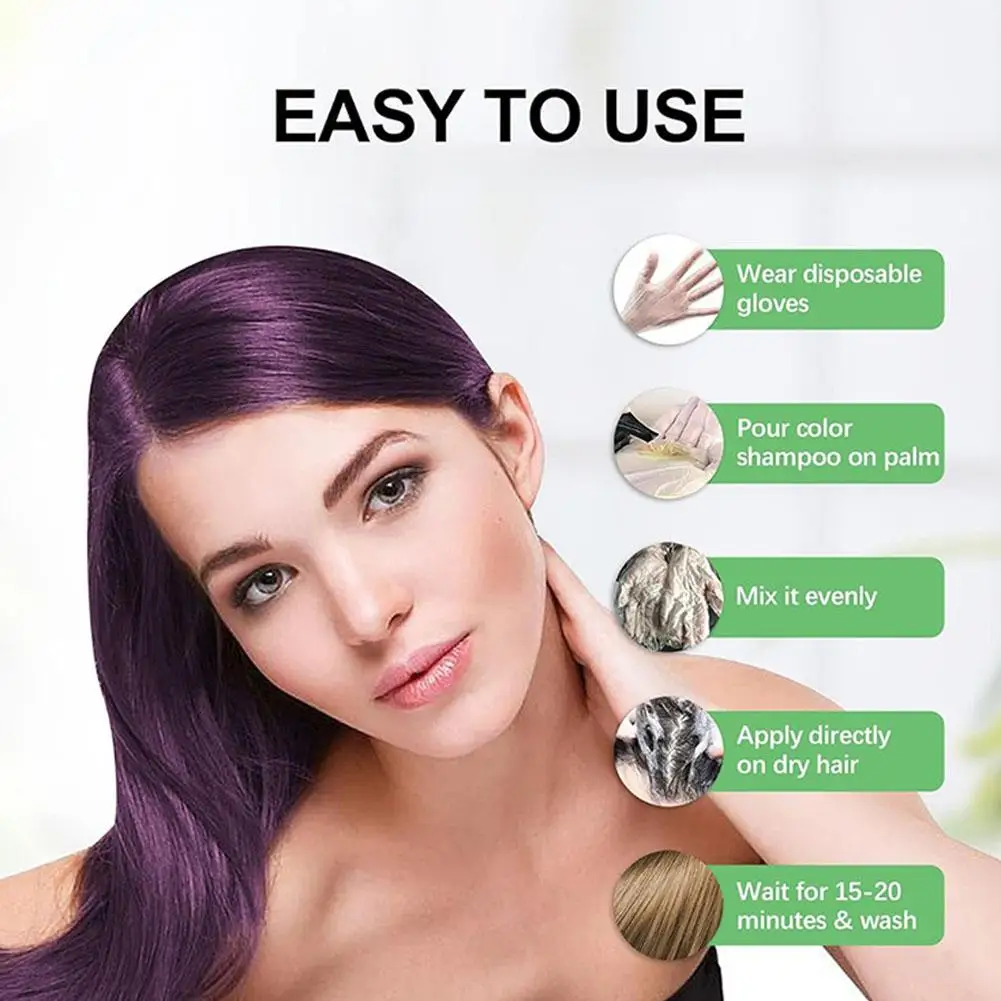 แชมพูเปลี่ยนสีผม 3-in-1 แชมพูย - Hair Spray Color บทวิจารณ์และราคา