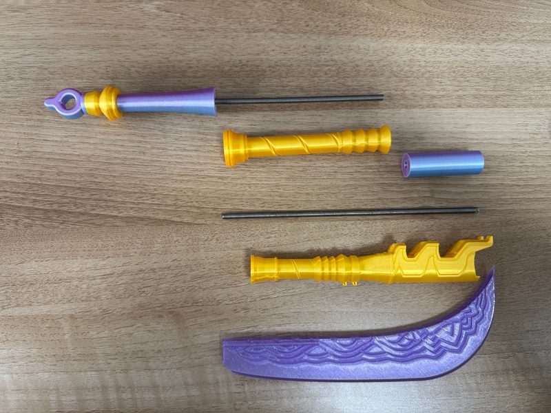 ดาบของเล่นรูปแบบการ์ตูนรูปทรงม - Cosplay Prop 3D Print Settings บทวิจารณ์และราคา