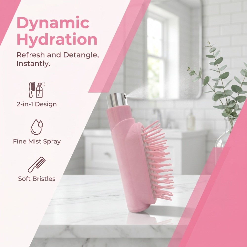 หวีสเปรย์นวดแบบพกพา ใช้ซ้ำได้  - Hair Spray Color บทวิจารณ์และราคา